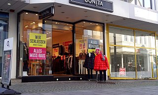 Die Bonita-Filiale an der Eschstraße in Bünde schließt. - Niklas Krämer Die Bonita-Filiale an der Eschstraße in Bünde schließt. - Niklas Krämer