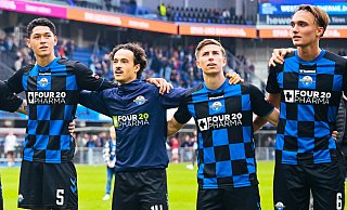 SCP-Talent Luis Engelns (r.) steigerte seinen Marktwert um 167 Prozent auf vier Millionen Euro. Auf diesen Wert wird auch Teamkollege Santiago Castaneda (l.) taxiert. Mika Baur (2. v. l.) legte um 300.000 Euro auf nunmehr 1,2 Millionen Euro zu. - Besim Mazhiqi SCP-Talent Luis Engelns (r.) steigerte seinen Marktwert um 167 Prozent auf vier Millionen Euro. Auf diesen Wert wird auch Teamkollege Santiago Castaneda (l.) taxiert. Mika Baur (2. v. l.) legte um 300.000 Euro auf nunmehr 1,2 Millionen Euro zu. - Besim Mazhiqi