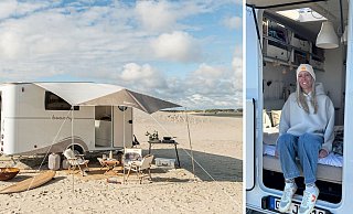 Die Gütersloherin Jana Sievers vermietet ihren Wohnwagen mittlerweile an Kunden, die auch im Ausland unterwegs waren. "Beachy" war schon in Österreich, Frankreich oder Holland. - Privat/Oliver Franke Die Gütersloherin Jana Sievers vermietet ihren Wohnwagen mittlerweile an Kunden, die auch im Ausland unterwegs waren. "Beachy" war schon in Österreich, Frankreich oder Holland. - Privat/Oliver Franke
