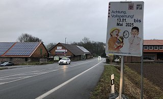 Autofahrer müssen sich auf Umleitungen zwischen Herstelle und Bad Karlshafen einstellen. - Nicole Fischer Autofahrer müssen sich auf Umleitungen zwischen Herstelle und Bad Karlshafen einstellen. - Nicole Fischer