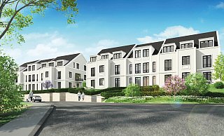 So könnte sich das Quartier dem von der Detmolder Straße kommenden Besucher präsentieren. - Visualisierung: cands.de/GFB Mädel So könnte sich das Quartier dem von der Detmolder Straße kommenden Besucher präsentieren. - Visualisierung: cands.de/GFB Mädel