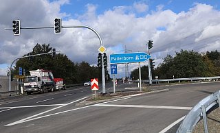 Wer an der Anschlussstelle "Schloß Holte-Stukenbrock" die A33 verlassen will, muss sich noch gedulden. - Birgit Guhlke Wer an der Anschlussstelle "Schloß Holte-Stukenbrock" die A33 verlassen will, muss sich noch gedulden. - Birgit Guhlke