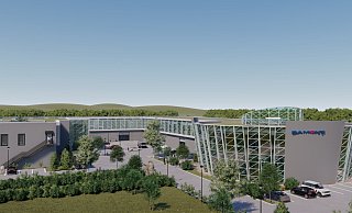 So wird der Industriepark mit der Samont-Unternehmenszentrale im Endstadium aussehen. - Zeichnung: Samont So wird der Industriepark mit der Samont-Unternehmenszentrale im Endstadium aussehen. - Zeichnung: Samont