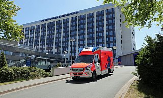 Im Klinikum wird die Lage genau beobachtet. - Archiv: Frank-Michael Kiel-Steinkamp Im Klinikum wird die Lage genau beobachtet. - Archiv: Frank-Michael Kiel-Steinkamp