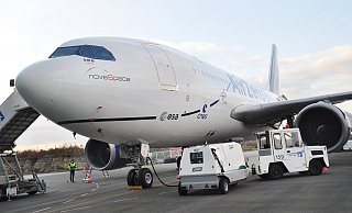 Parabelflugzeug Airbus 310 der französischen Firma Novespace - Textranser Parabelflugzeug Airbus 310 der französischen Firma Novespace - Textranser