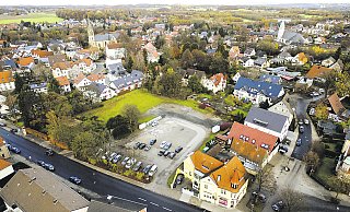 Der ehemalige Marktplatz an der Beckhausstraße aus der Vogelperspektive. - Jens Reddeker Der ehemalige Marktplatz an der Beckhausstraße aus der Vogelperspektive. - Jens Reddeker