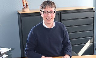 Bürgermeister Martin Hoffmann in seinem Büro im Rathaus der Gemeinde Leopoldshöhe. - Eleni Konstantinidis Bürgermeister Martin Hoffmann in seinem Büro im Rathaus der Gemeinde Leopoldshöhe. - Eleni Konstantinidis