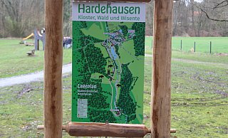 Die Karte zum Erlebnisgebiet rund um den Korintenteich in Hardehausen. - Burkhard Battran Die Karte zum Erlebnisgebiet rund um den Korintenteich in Hardehausen. - Burkhard Battran