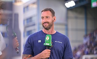 Mitch Kniat absolviert am Sonntag sein 100. Pflichtspiel mit dem DSC Arminia. Er kann sich auch vorstellen, zehn Jahre zu bleiben. - Teresa Kröger Mitch Kniat absolviert am Sonntag sein 100. Pflichtspiel mit dem DSC Arminia. Er kann sich auch vorstellen, zehn Jahre zu bleiben. - Teresa Kröger