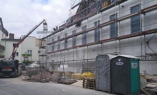 Hier soll das Institut einziehen: Auf diesem Foto aus dem April 2019 wird an dem Gebäude noch kräftig gebaut, doch längst ist alles fertig. Im Frühjahr soll hier ein Forschungsinstitut seine Heimstatt finden. - Hermann Ludwig Hier soll das Institut einziehen: Auf diesem Foto aus dem April 2019 wird an dem Gebäude noch kräftig gebaut, doch längst ist alles fertig. Im Frühjahr soll hier ein Forschungsinstitut seine Heimstatt finden. - Hermann Ludwig
