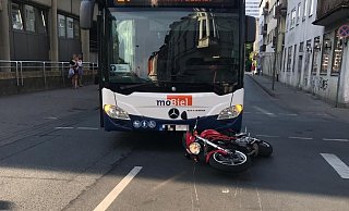 Die Kollision ereignete sich an der Ecke Turnerstraße/Viktoriastraße. - NW Die Kollision ereignete sich an der Ecke Turnerstraße/Viktoriastraße. - NW