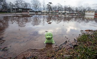 Bei Regenwetter ist der Platz schnell unbespielbar. - Oliver Krato Bei Regenwetter ist der Platz schnell unbespielbar. - Oliver Krato