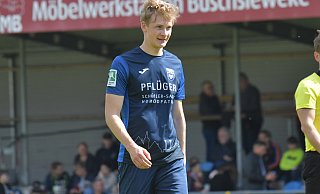 Bjarne Pudel, hier noch in Diensten des SC Wiedenbrück, freut sich auf das Gastspiel mit Borussia Dortmund II in der Bielefelder Schüco-Arena. - Jens Dünhölter Bjarne Pudel, hier noch in Diensten des SC Wiedenbrück, freut sich auf das Gastspiel mit Borussia Dortmund II in der Bielefelder Schüco-Arena. - Jens Dünhölter