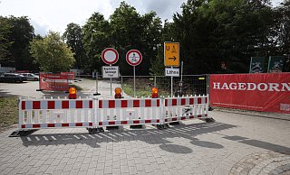 Zwischen der Sielbrücke in Bad Oeynhausen und der Brückenstraße in Löhne ist der Else-Werre-Radweg gesperrt. - Jörg Stuke Zwischen der Sielbrücke in Bad Oeynhausen und der Brückenstraße in Löhne ist der Else-Werre-Radweg gesperrt. - Jörg Stuke
