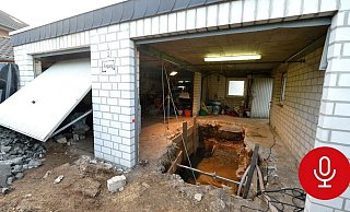 In einer Inspektionsgrube hat Peter K. seine Frau abgelegt und einbetoniert. - Wolfgang Wotke In einer Inspektionsgrube hat Peter K. seine Frau abgelegt und einbetoniert. - Wolfgang Wotke
