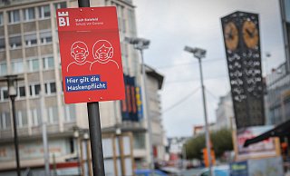 Die Maskenpflicht in der City gilt weiter. - Sarah Jonek Die Maskenpflicht in der City gilt weiter. - Sarah Jonek