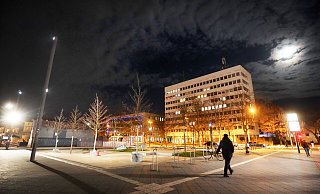 Der Täter suchte sich auf dem Kesselbrink ausgerechnet einen Pfandsammler als Opfer seines Raubüberfalls aus. - Sarah Jonek Der Täter suchte sich auf dem Kesselbrink ausgerechnet einen Pfandsammler als Opfer seines Raubüberfalls aus. - Sarah Jonek