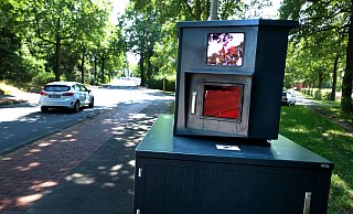Bis Donnerstag stand der Blitzer der Stadt Gütersloh an der B61 - nun ist er dort verschwunden. - Symbolfoto/Andreas Frücht Bis Donnerstag stand der Blitzer der Stadt Gütersloh an der B61 - nun ist er dort verschwunden. - Symbolfoto/Andreas Frücht