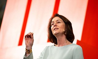 Katarina Barley schließt eine EU-Atombombe nicht aus. - Jonas Walzberg/dpa Katarina Barley schließt eine EU-Atombombe nicht aus. - Jonas Walzberg/dpa