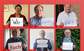 Der OB und die Bürgermeister der Bezirke melden sich mit einem Foto-Appell an die Bielefelder: Wir arbeiten für Euch weiter, bleibt Ihr zu Hause. - NW Der OB und die Bürgermeister der Bezirke melden sich mit einem Foto-Appell an die Bielefelder: Wir arbeiten für Euch weiter, bleibt Ihr zu Hause. - NW