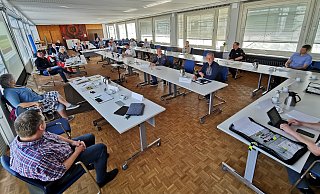Der Krisenstab tagt in kleiner Runde jeden Tag. - Landkreis Der Krisenstab tagt in kleiner Runde jeden Tag. - Landkreis