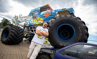 Dominik Lagrin freut sich auf die erste Monstertruck-Show in diesem Jahr. - Niklas Tüns Dominik Lagrin freut sich auf die erste Monstertruck-Show in diesem Jahr. - Niklas Tüns