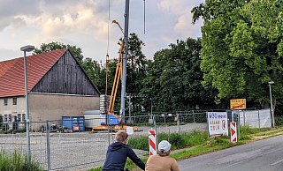 Am Ortsausgang von Bad Driburg-Alhausen in Richtung Pömbsen entsteht direkt an der Kreisstraße der Neubau. - Burkhard Battran Am Ortsausgang von Bad Driburg-Alhausen in Richtung Pömbsen entsteht direkt an der Kreisstraße der Neubau. - Burkhard Battran