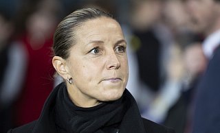 Die zweimalige Fußball-Europameisterin Inka Grings macht einen Vorschlag. - Michael Buholzer/KEYSTONE/dpa Die zweimalige Fußball-Europameisterin Inka Grings macht einen Vorschlag. - Michael Buholzer/KEYSTONE/dpa