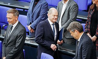 Bundeskanzler Olaf Scholz, Finanzminister Christian Lindner und Wirtschaftsminister Robert Habeck haben sich an den Beratungen zum Heizungsgesetz beteiligt. - Kay Nietfeld/dpa Bundeskanzler Olaf Scholz, Finanzminister Christian Lindner und Wirtschaftsminister Robert Habeck haben sich an den Beratungen zum Heizungsgesetz beteiligt. - Kay Nietfeld/dpa