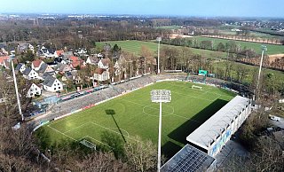 Der Gütersloher Heidewald ist die sportliche Heimat des FC Gütersloh. Doch das Stadion benötigt langfristig eine Sanierung. - Andreas Frücht Der Gütersloher Heidewald ist die sportliche Heimat des FC Gütersloh. Doch das Stadion benötigt langfristig eine Sanierung. - Andreas Frücht