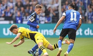 Arminia Bielefeld und Borussia Dortmund II trennen sich 2:2. - Oliver Krato Arminia Bielefeld und Borussia Dortmund II trennen sich 2:2. - Oliver Krato