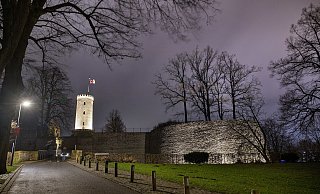 Abends werden Turm und Mauerteile der Burg beleuchtet. Doch wegen des FFH-Gebiets muss die Stadt auf Dunkelkorridore für die Fledermäuse achten. - Oliver Krato Abends werden Turm und Mauerteile der Burg beleuchtet. Doch wegen des FFH-Gebiets muss die Stadt auf Dunkelkorridore für die Fledermäuse achten. - Oliver Krato