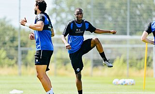 SCP-Stürmer Ilyas Ansah bestritt am Sonntag seine erste Trainingseinheit als Jungprofi. - Besim Mazhiqi SCP-Stürmer Ilyas Ansah bestritt am Sonntag seine erste Trainingseinheit als Jungprofi. - Besim Mazhiqi