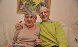 Gudrun und Wolfgang Böhme kennen sich bereits aus Volksschulzeiten. - Karin Prignitz Gudrun und Wolfgang Böhme kennen sich bereits aus Volksschulzeiten. - Karin Prignitz
