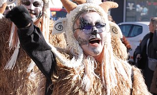 An einem so traumhaften Frühlingstag hüpfen auch die Ziegen glücklich durch die Gegend, wie hier beim Beverunger Rosenmontagsumzug. - Torsten Wegener An einem so traumhaften Frühlingstag hüpfen auch die Ziegen glücklich durch die Gegend, wie hier beim Beverunger Rosenmontagsumzug. - Torsten Wegener