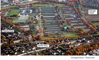 Auf dem Gelände der Barker-Kaserne soll nach den Plänen der Stadt ein neues, zukunftfähiges Quartier entstehen. - Stadt Paderborn Auf dem Gelände der Barker-Kaserne soll nach den Plänen der Stadt ein neues, zukunftfähiges Quartier entstehen. - Stadt Paderborn