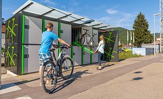 So könnten die abschließbaren Fahrradboxen aussehen. - © Ralph Weber / Kienzler Stadtmobiliar GmbH So könnten die abschließbaren Fahrradboxen aussehen. - © Ralph Weber / Kienzler Stadtmobiliar GmbH