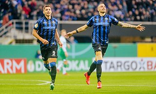 SCP-Stürmer Marvin Pieringer (l.) darf im Heimspiel gegen Braunschweig auf ein Comeback als Joker hoffen. Sturmkollege Felix Platte muss dagegen verletzungsbedingt passen. - Besim Mazhiqi SCP-Stürmer Marvin Pieringer (l.) darf im Heimspiel gegen Braunschweig auf ein Comeback als Joker hoffen. Sturmkollege Felix Platte muss dagegen verletzungsbedingt passen. - Besim Mazhiqi