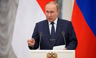 «Es gibt nichts Wichtigeres als das Schicksal des Vaterlandes»: Wladimir Putin. - Foto: Alexander Zemlianichenko/Pool AP/dpa «Es gibt nichts Wichtigeres als das Schicksal des Vaterlandes»: Wladimir Putin. - Foto: Alexander Zemlianichenko/Pool AP/dpa