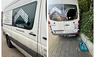 Der Firmentransporter von Handwerker Melki Büyüksal ist bereits zum zweiten Mal innerhalber weniger Monate aufgebrochen worden. Beim ersten Mal schlugen die Täter die Scheibe der Seitentür ein (links), vor wenigen Tagen zerstörten sie die Heckscheibe. In beiden Fällen wurde hochwertiges Werkzeug gestohlen. - privat Der Firmentransporter von Handwerker Melki Büyüksal ist bereits zum zweiten Mal innerhalber weniger Monate aufgebrochen worden. Beim ersten Mal schlugen die Täter die Scheibe der Seitentür ein (links), vor wenigen Tagen zerstörten sie die Heckscheibe. In beiden Fällen wurde hochwertiges Werkzeug gestohlen. - privat