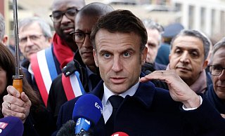 Brachte die Debatte über eine mögliche Entsendung von Bodentruppen in die Ukraine ins Rollen: Emmanuel Macron. - Ludovic Marin/AFP/AP/dpa Brachte die Debatte über eine mögliche Entsendung von Bodentruppen in die Ukraine ins Rollen: Emmanuel Macron. - Ludovic Marin/AFP/AP/dpa