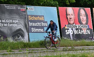 Heute schließen die Union, Grüne und Linke ihren Europawahlkampf ab. - Arne Dedert/dpa Heute schließen die Union, Grüne und Linke ihren Europawahlkampf ab. - Arne Dedert/dpa