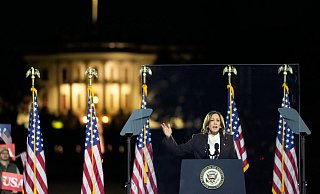 Präsidentschaftskandidatin Kamala Harris - Stephanie Scarbrough/AP/dpa Präsidentschaftskandidatin Kamala Harris - Stephanie Scarbrough/AP/dpa