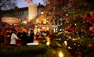 Der Weihnachtsmarkt in der Innenstadt ist der größte Weihnachtsmarkt in Bielefeld. - Sarah Jonek Der Weihnachtsmarkt in der Innenstadt ist der größte Weihnachtsmarkt in Bielefeld. - Sarah Jonek
