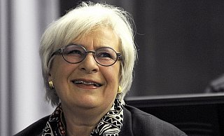 Sigrid Löffler an der Universität Bielefeld. - FOTO: SANDRA SÁNCHEZ Sigrid Löffler an der Universität Bielefeld. - FOTO: SANDRA SÁNCHEZ