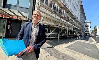 Ordnungsamtsleiter Maik Maschmeier vor den Räumen, in die die Stadtwache einziehen soll. - Eike J. Horstmann Ordnungsamtsleiter Maik Maschmeier vor den Räumen, in die die Stadtwache einziehen soll. - Eike J. Horstmann