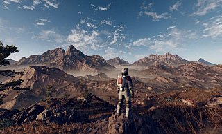 «Starfield» wirkt wie eine Mischung aus «Fallout», «Cyberpunk 2077» und «No Mans Sky». - Bethesda/dpa-tmn «Starfield» wirkt wie eine Mischung aus «Fallout», «Cyberpunk 2077» und «No Mans Sky». - Bethesda/dpa-tmn