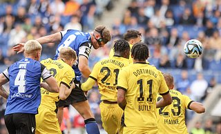 Arminia Bielefeld und Borussia Dortmund II trennen sich 2:2. - Oliver Krato Arminia Bielefeld und Borussia Dortmund II trennen sich 2:2. - Oliver Krato