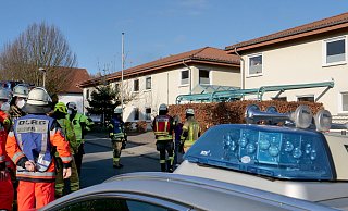 In der Küche einer Wohnung im rechten Gebäudeteil gerieten Wärmeträger beim Aufheizen in Brand. - Ralph Meyer In der Küche einer Wohnung im rechten Gebäudeteil gerieten Wärmeträger beim Aufheizen in Brand. - Ralph Meyer