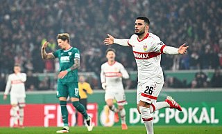 Deniz Undav brachte den VfB Stuttgart in Führung. - Tom Weller/dpa Deniz Undav brachte den VfB Stuttgart in Führung. - Tom Weller/dpa